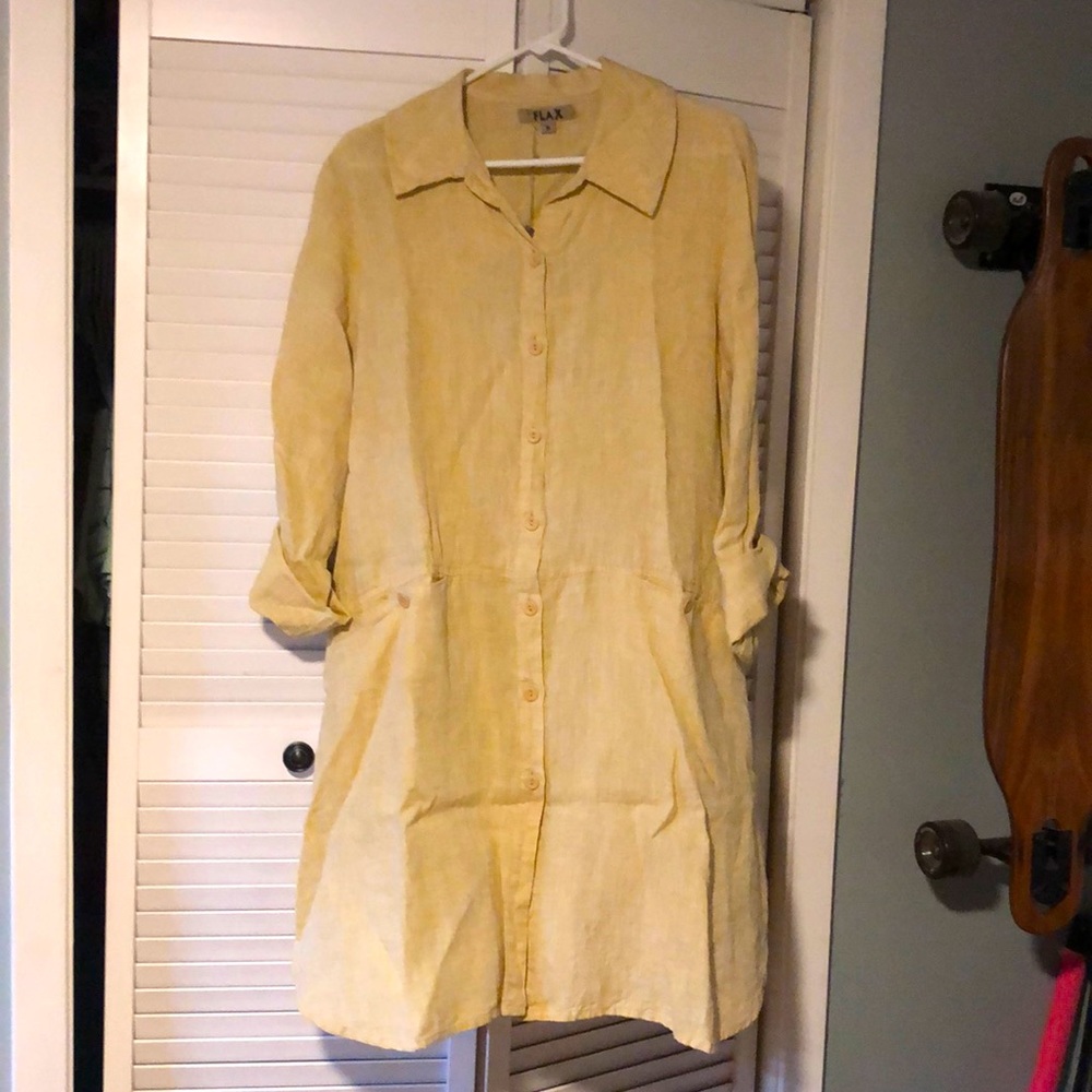 Brand New Flax Linen Dress
